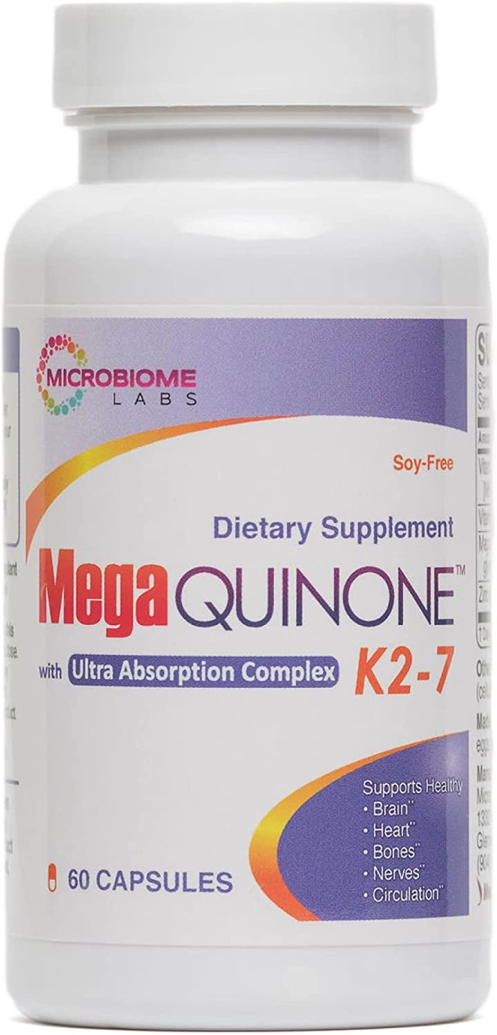 Витамин MegaQuinone K2-7 для  здоровья костей, нервов и сердца